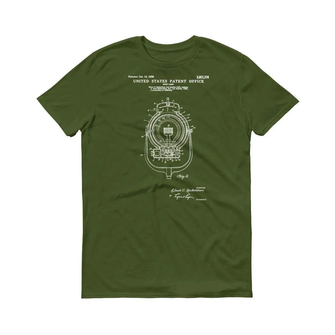 1936 Movie Spot Light Patent T-Shirt - Movie T-Shirt, Movie Gift,  Spot Light T-Shirt, Director Gift, Stage Lights Shirt, Movie Making Shirt
