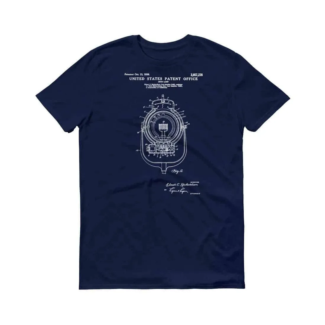 1936 Movie Spot Light Patent T-Shirt - Movie T-Shirt, Movie Gift,  Spot Light T-Shirt, Director Gift, Stage Lights Shirt, Movie Making Shirt