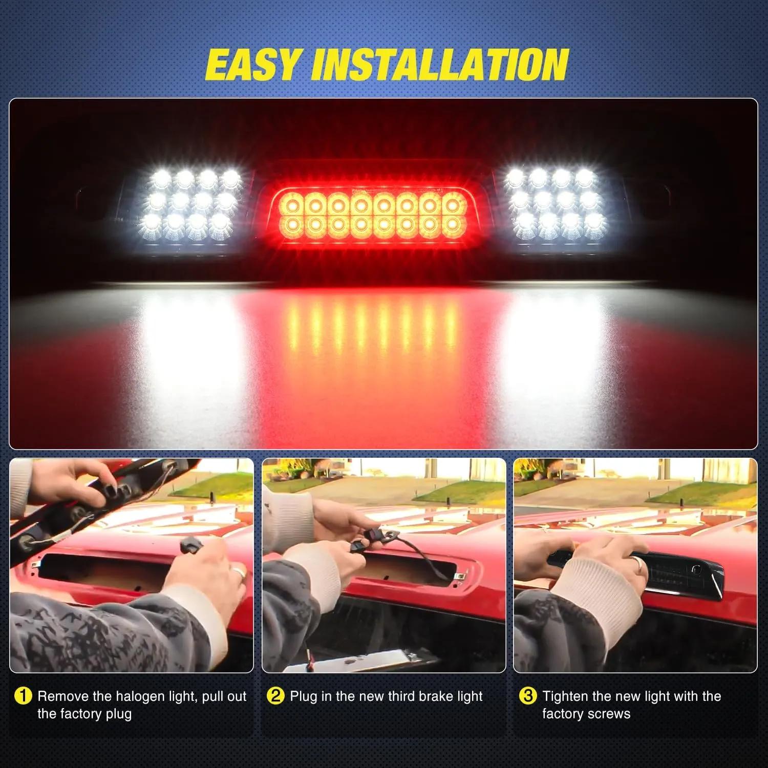 2014-2018 Chevy Silverado GMC Sierra 1500 2500 3500HD Third Brake Light