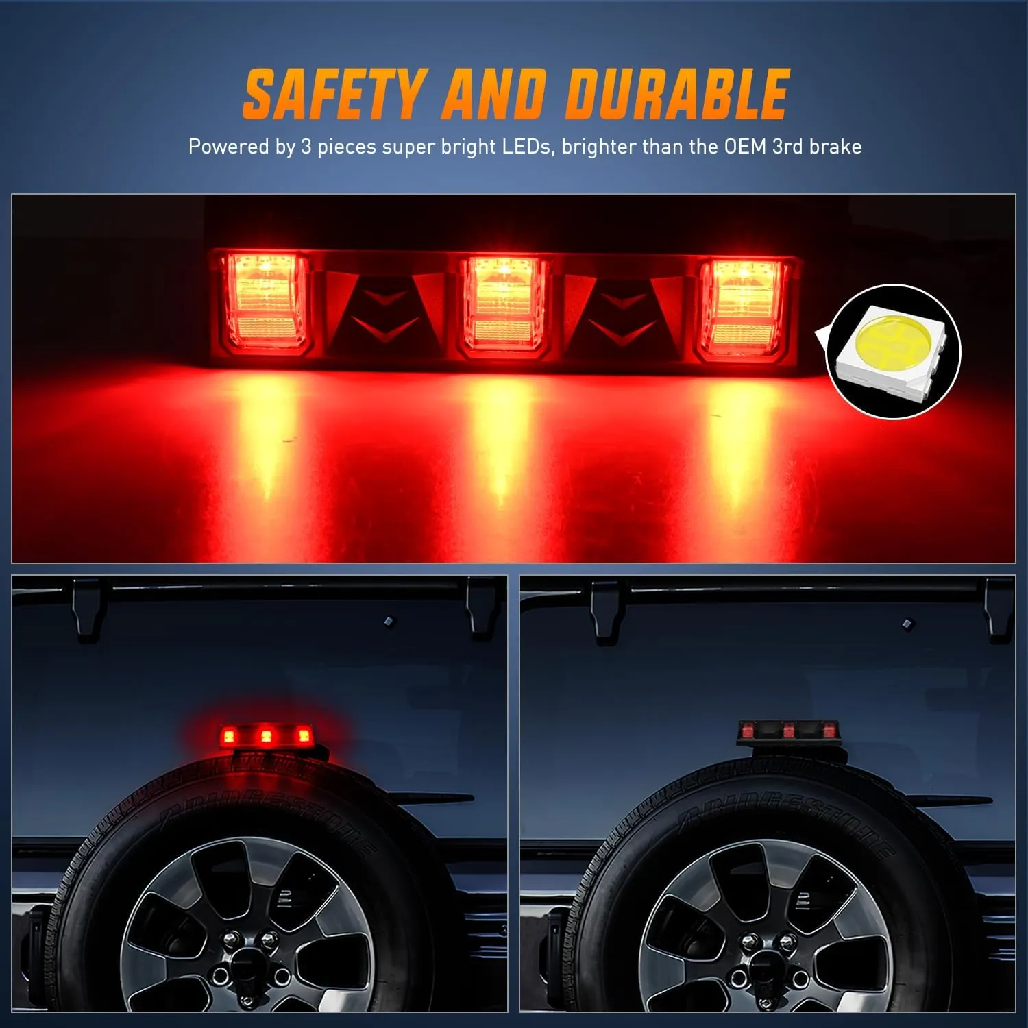 2018-2023 Jeep Wrangler JL JLU Third Brake Light Upgrade