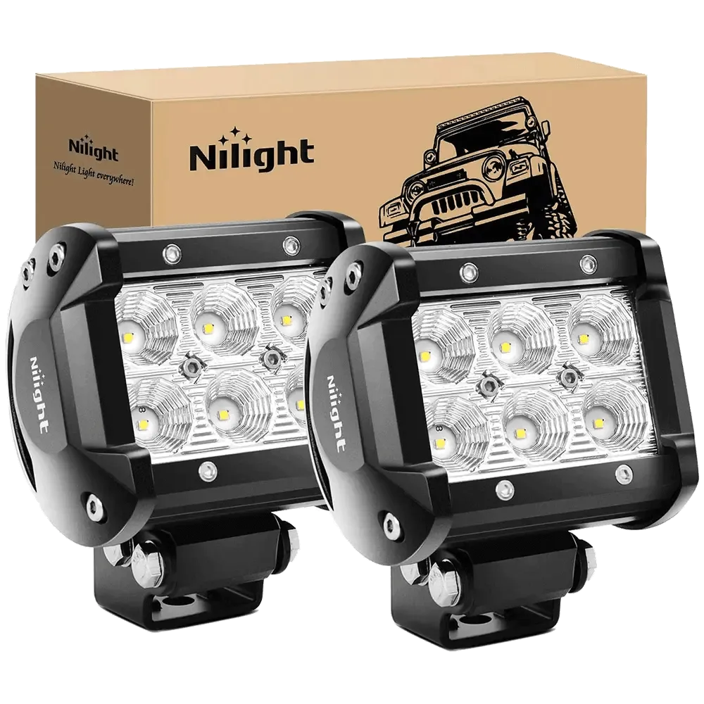 4 Inch 18W 1260LM Flood Led Pods (Pair)