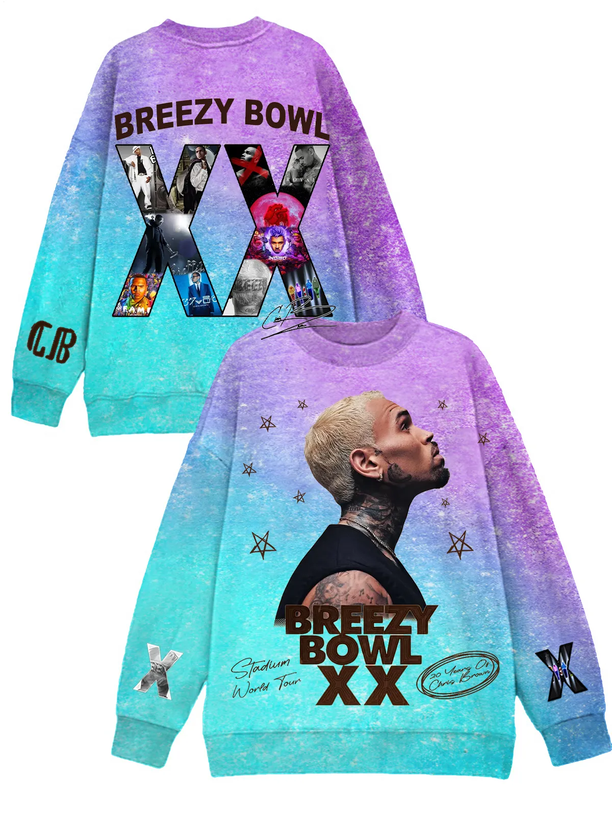 Breezy Bowl XX For Printed Long Sleeve Casual Top