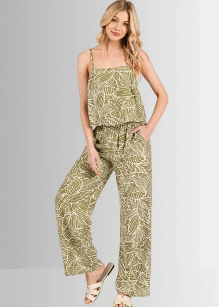 Breezy Tropical Cami Tank Top