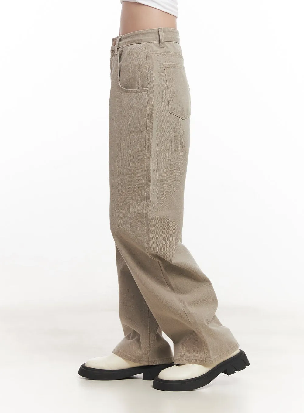 Cotton Comfort Wide-Leg Pants CA511