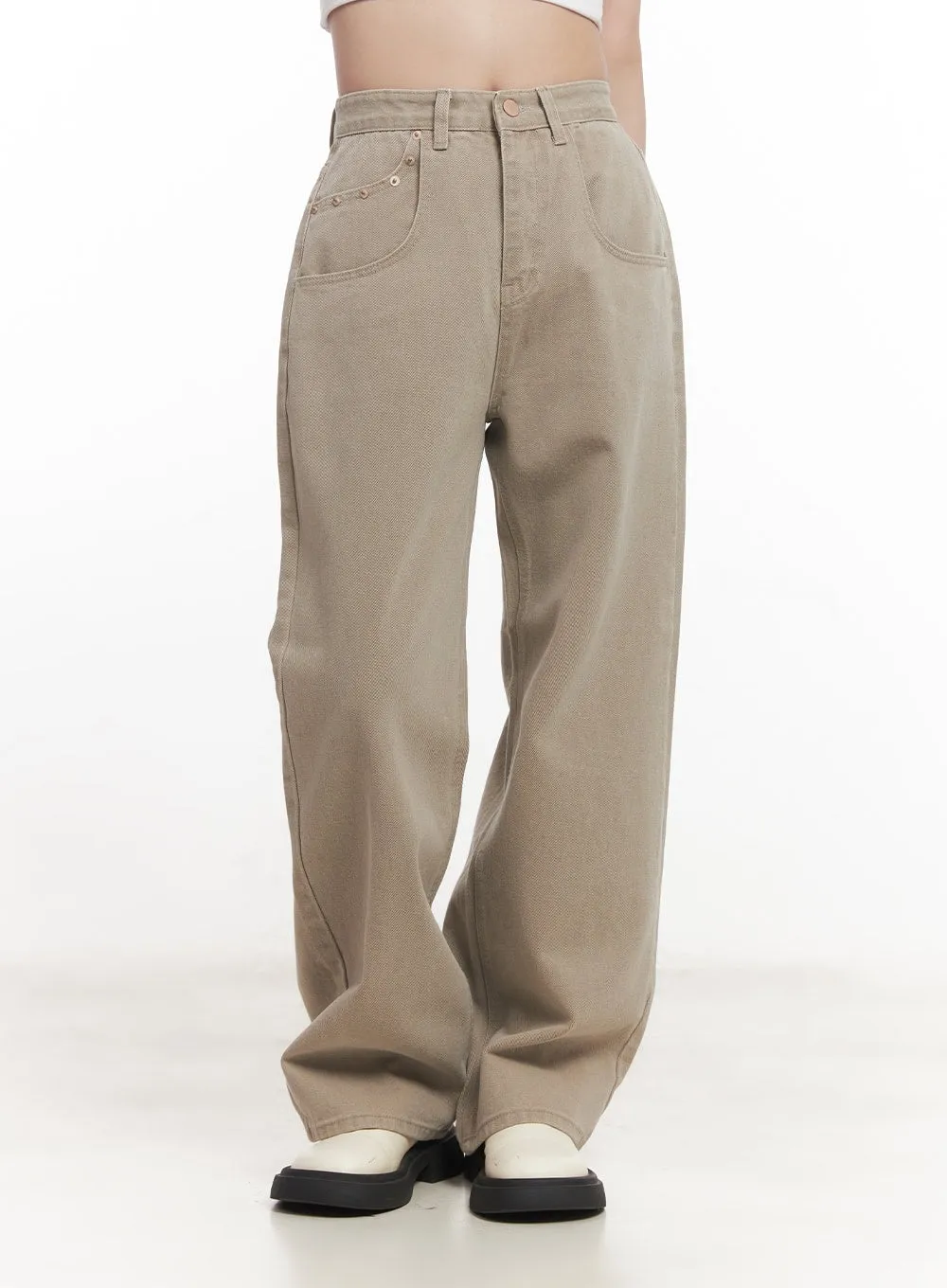 Cotton Comfort Wide-Leg Pants CA511