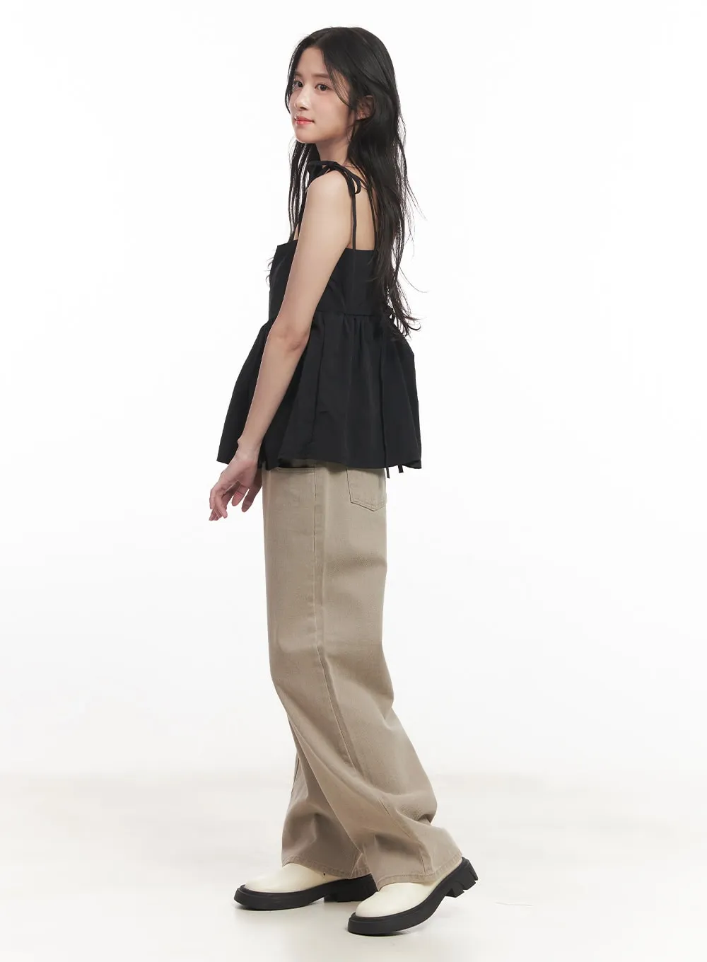 Cotton Comfort Wide-Leg Pants CA511