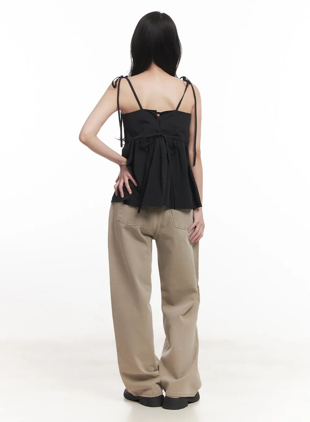 Cotton Comfort Wide-Leg Pants CA511