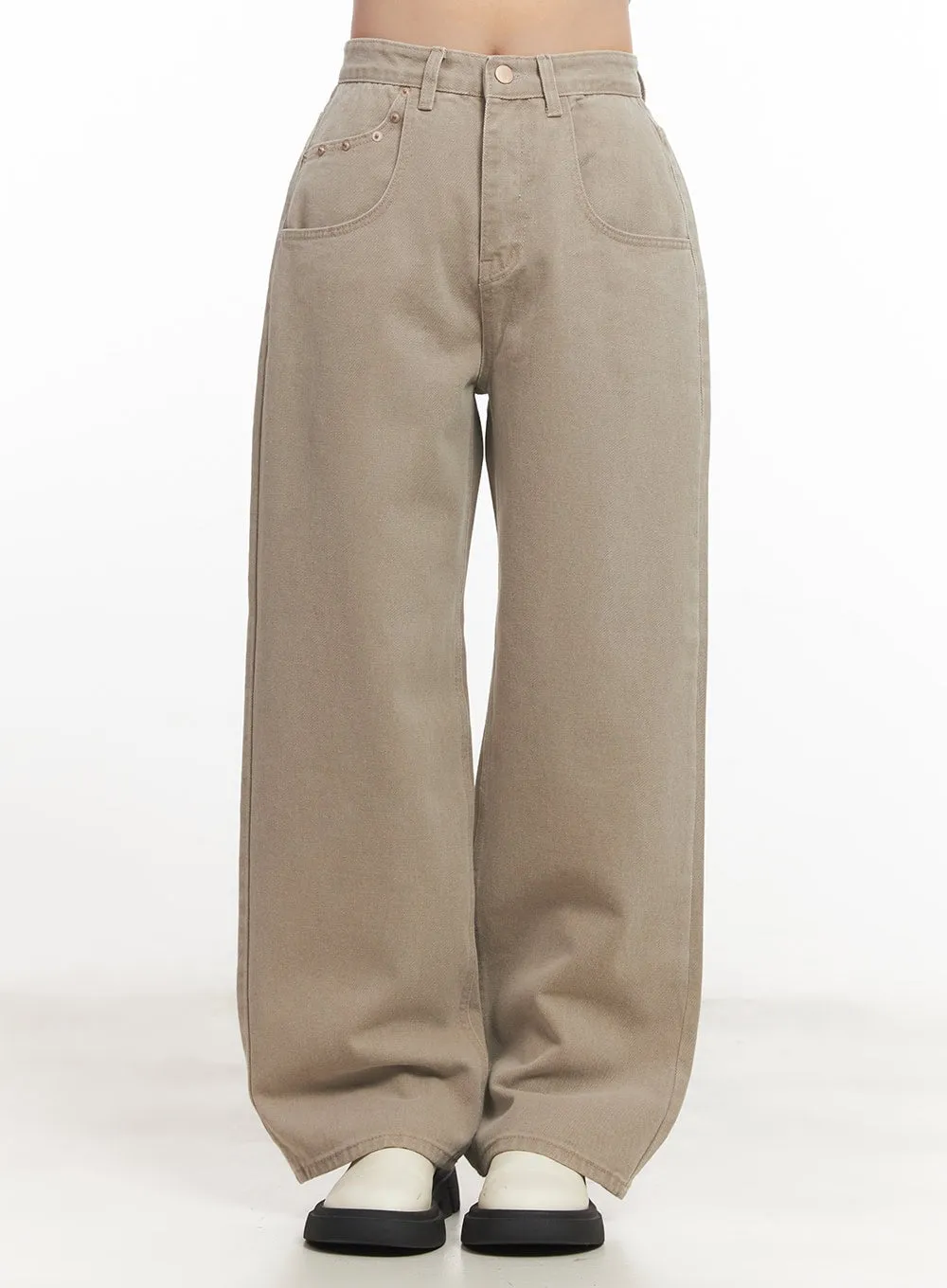 Cotton Comfort Wide-Leg Pants CA511