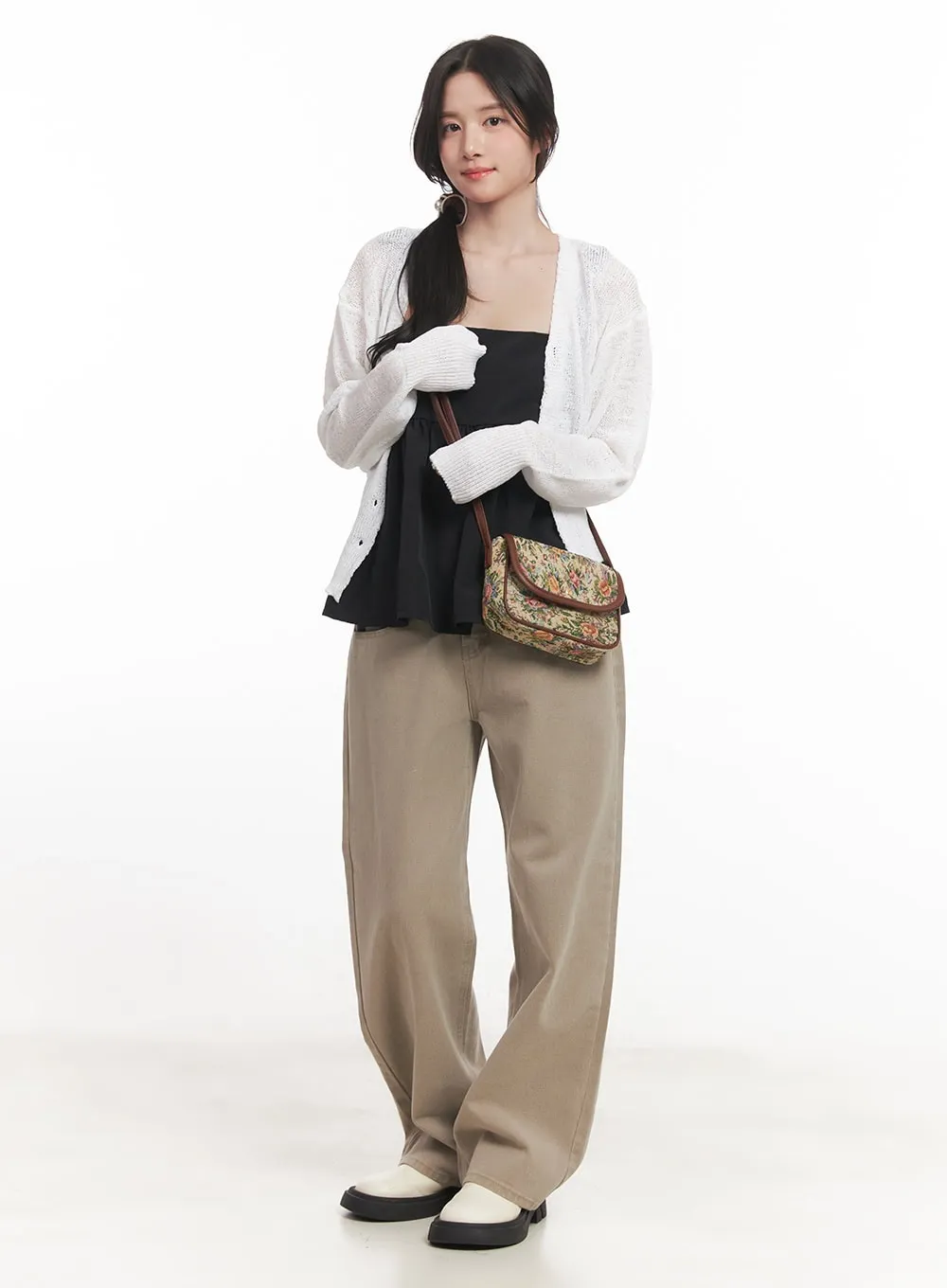 Cotton Comfort Wide-Leg Pants CA511