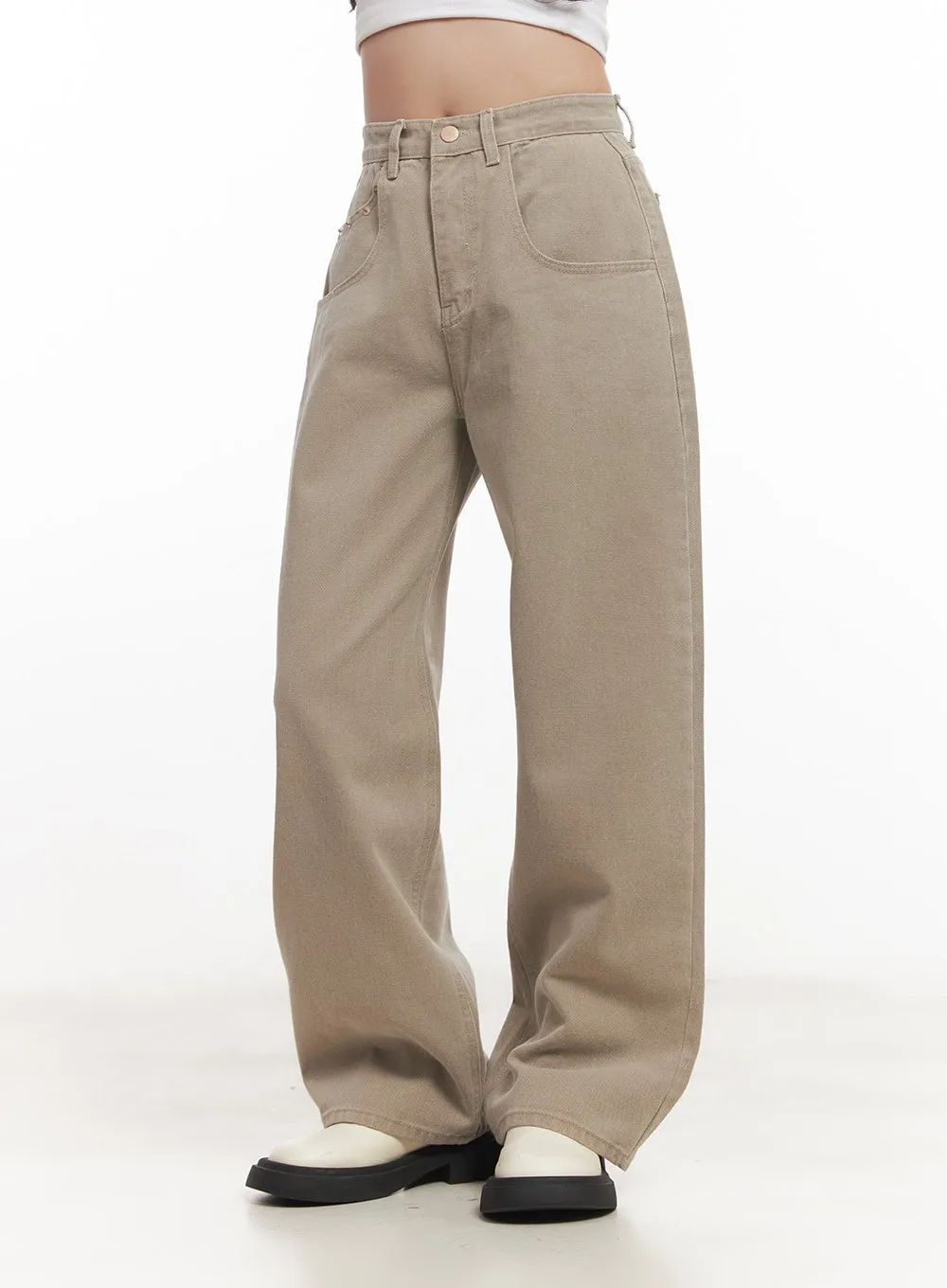 Cotton Comfort Wide-Leg Pants CA511