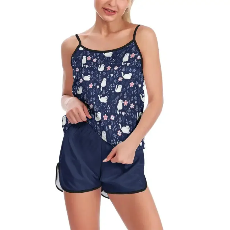 Cuddle Up in the Cami Cat Two-Piece for Purr-fect Dreams