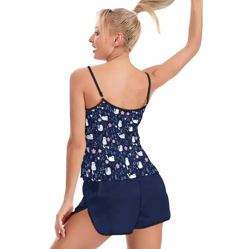 Cuddle Up in the Cami Cat Two-Piece for Purr-fect Dreams