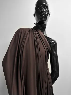 Dondi Italy Double Weave Viscose Jersey Dark Brown