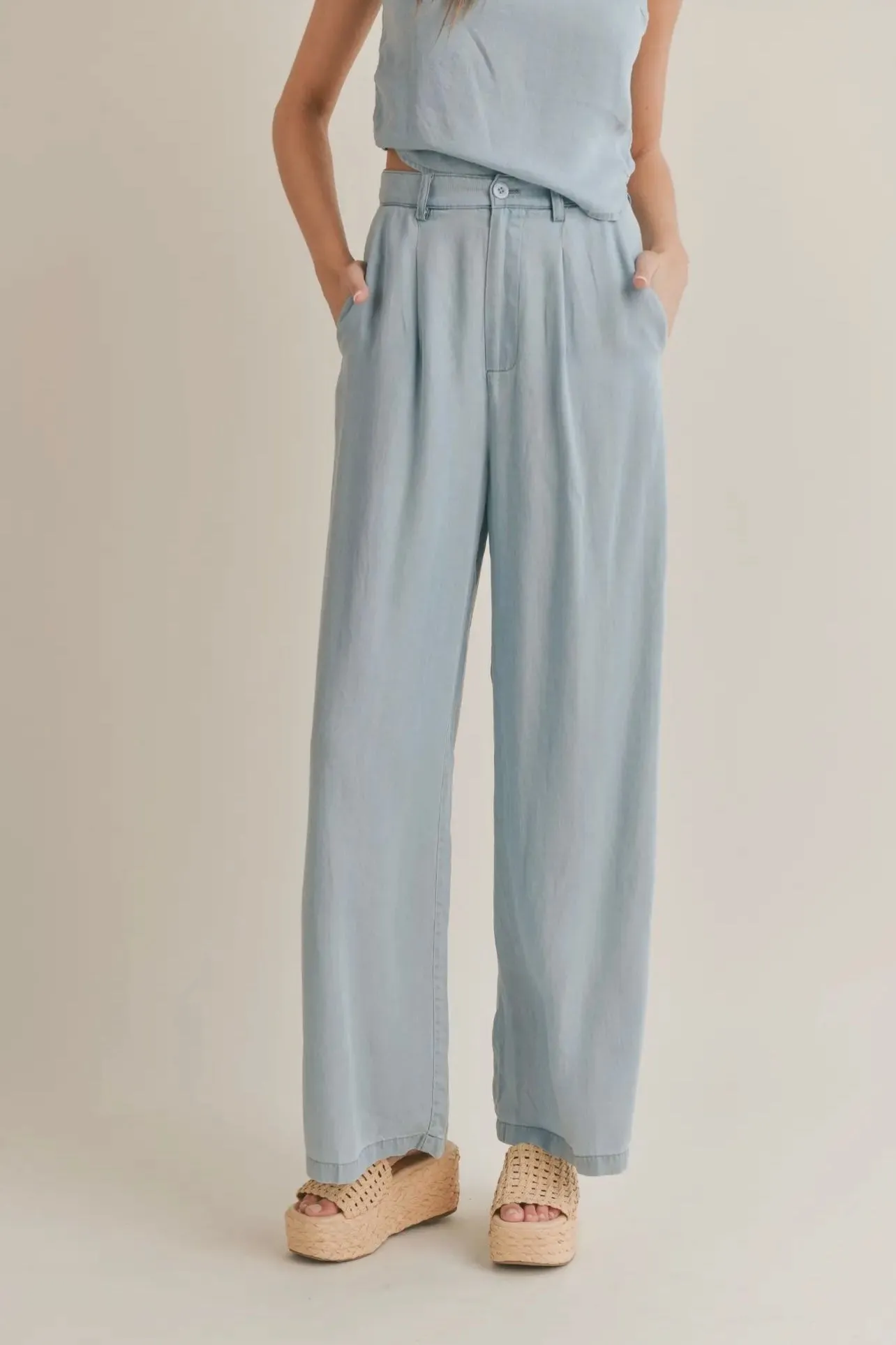 Easy Breezy Chambray Pants