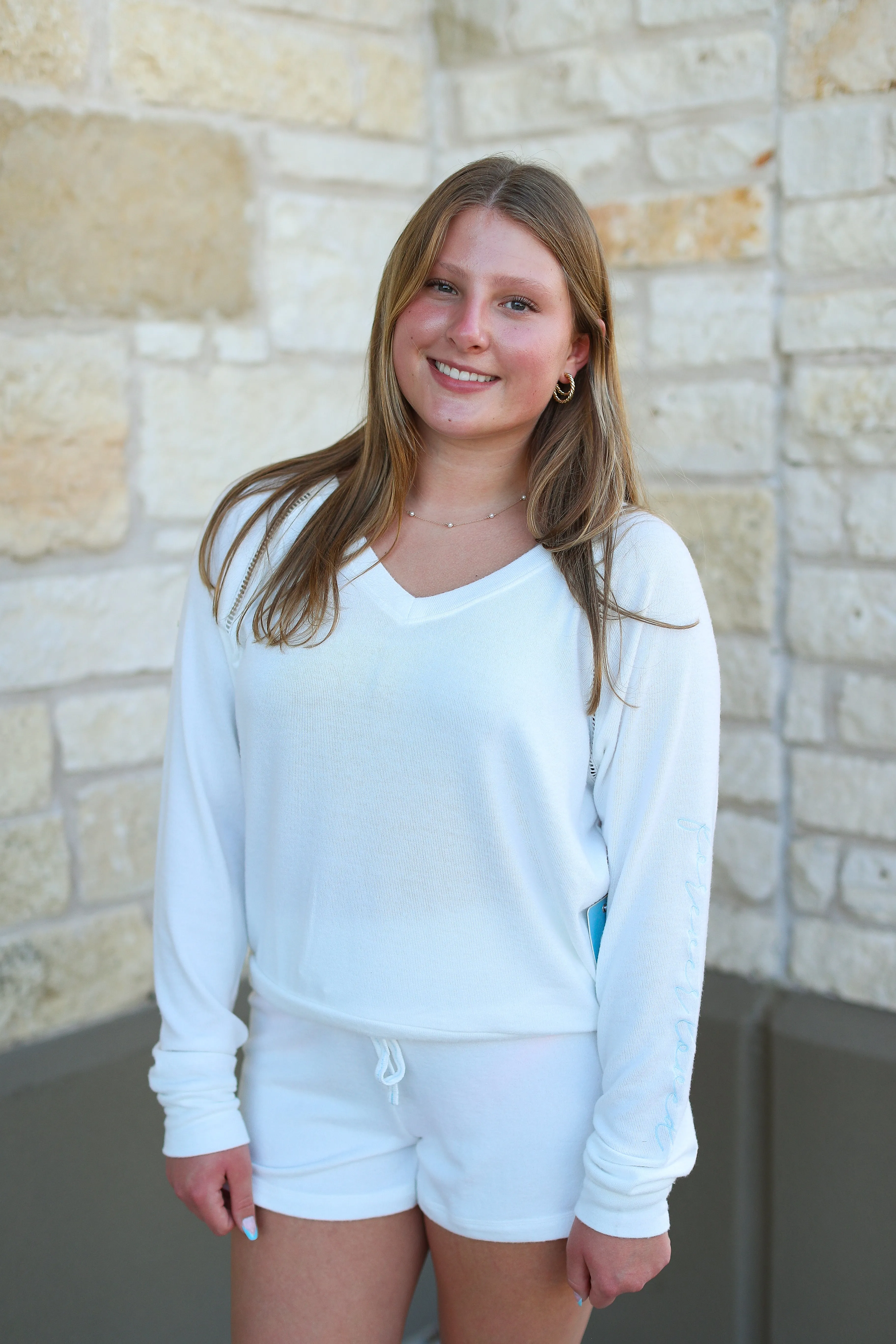 Forever Loved Ivory Pajama Set