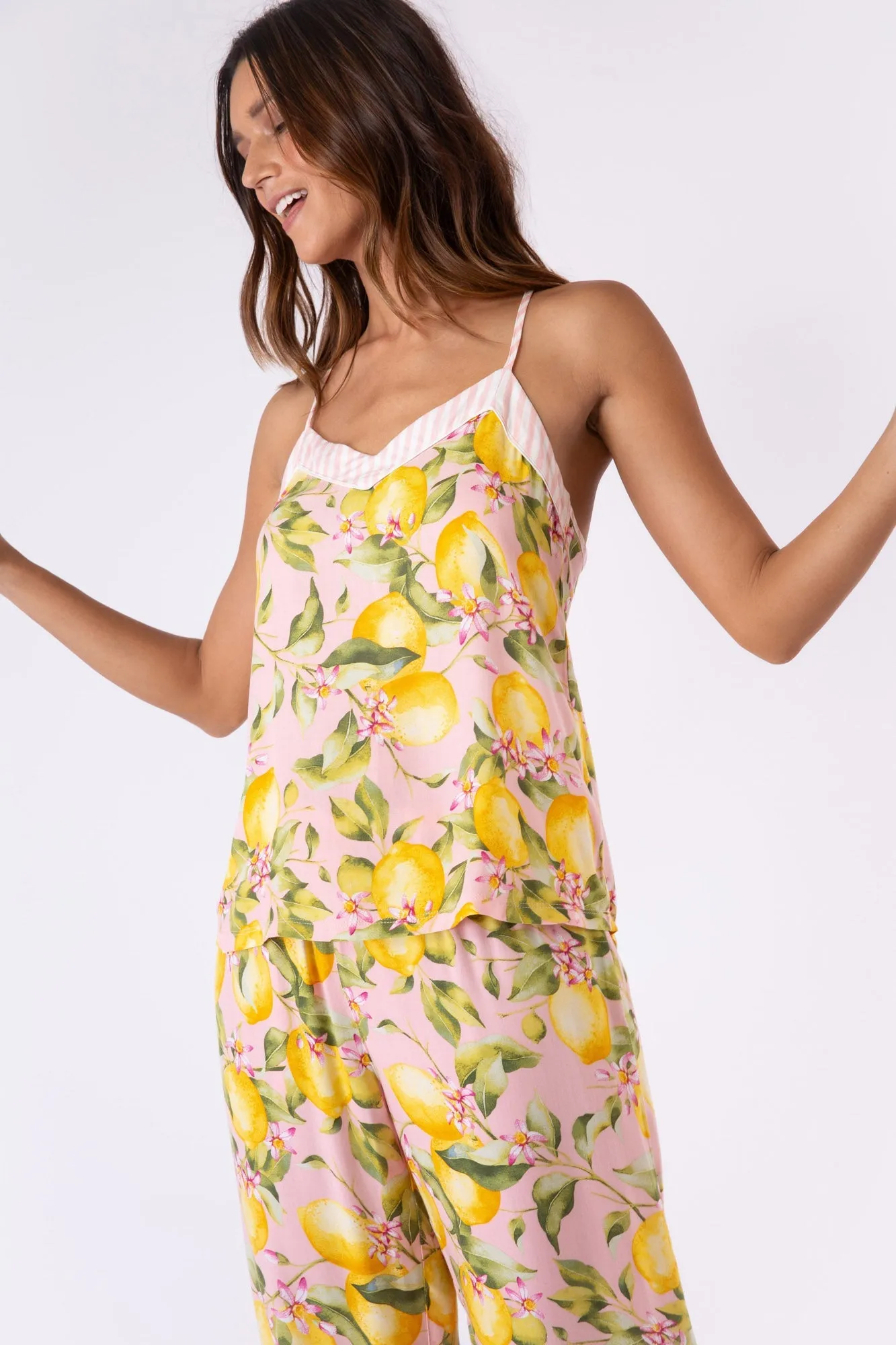 In Bloom Lemon Cami Pajama Top