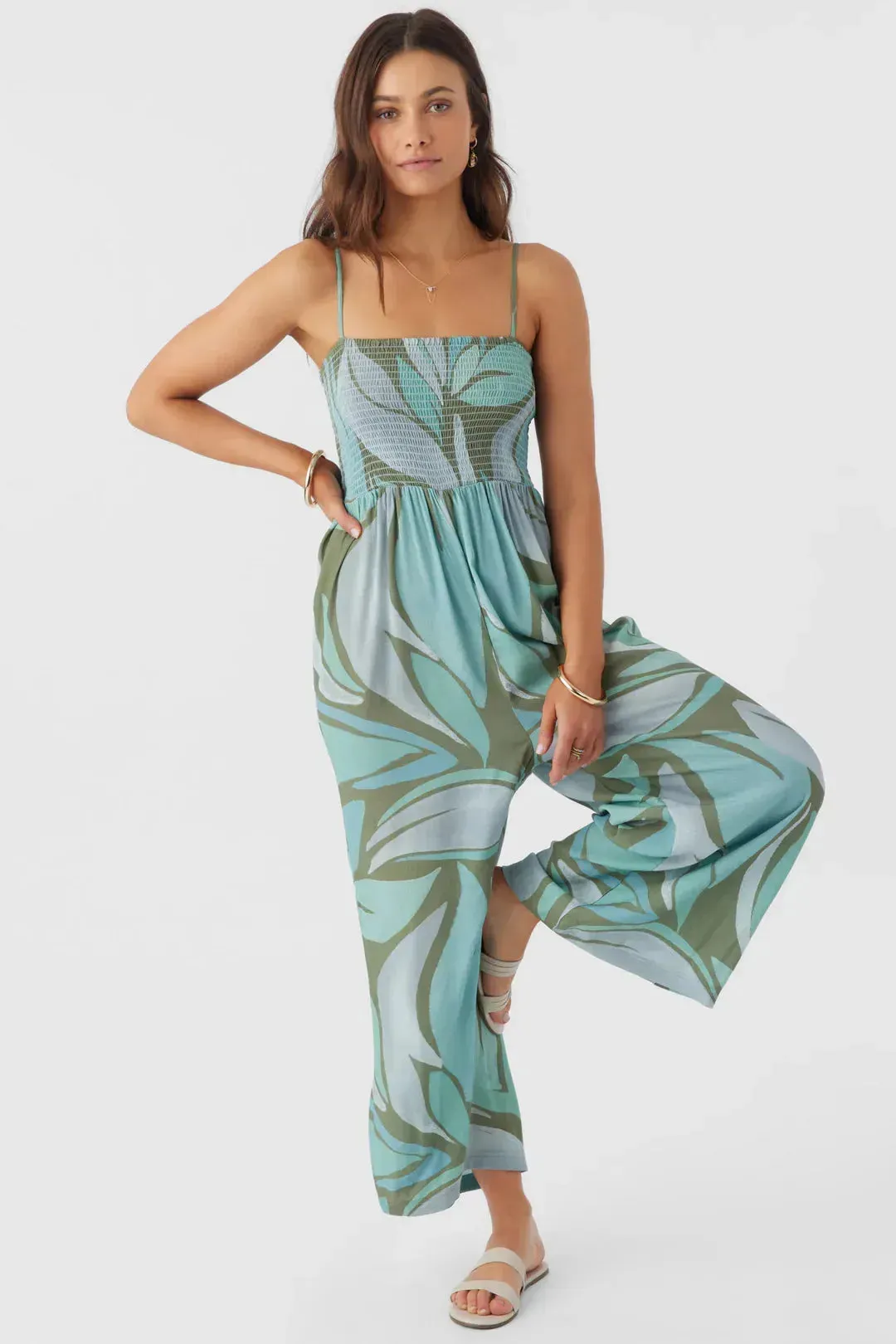 Oneill Women's Cade Loreta Print Jumpsuit