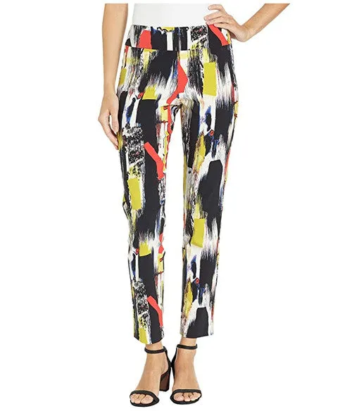 Pull-On Ankle Pants - Abstract