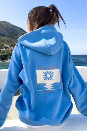 "Tous Kavous Lisate" Light Blue Hoodie 𝗢𝗻𝗲 𝗦𝗶𝘇𝗲 (LAST ITEMS)