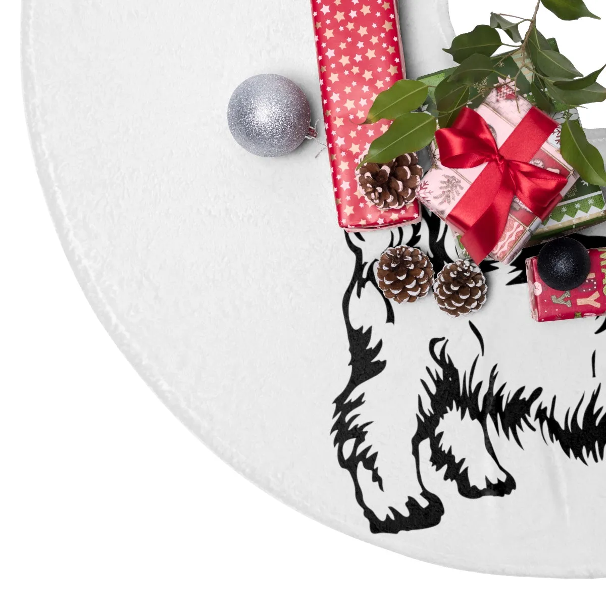 Shih Tzu Personalized Christmas Tree Skirts