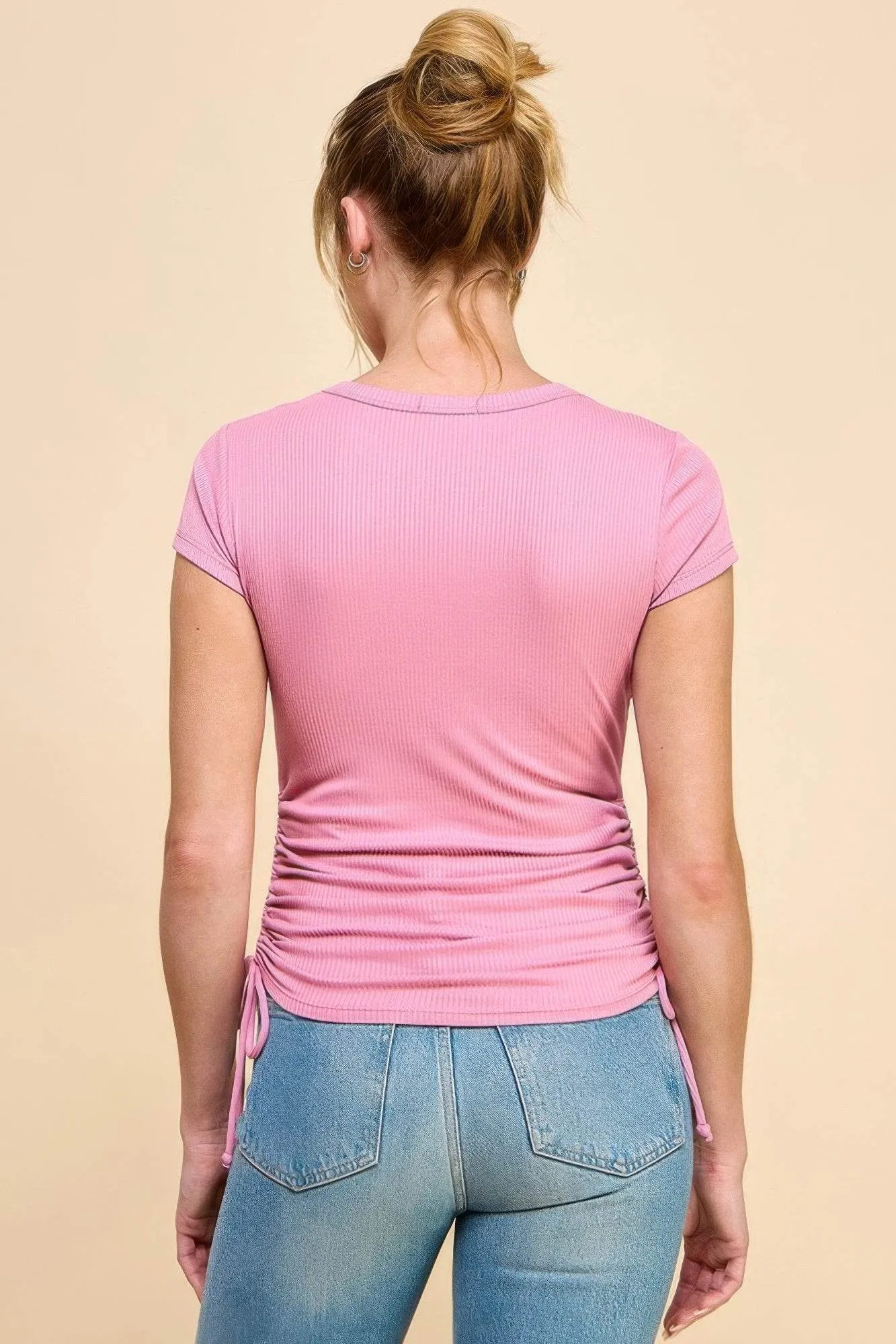 Side Ruched Detail Top