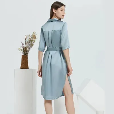 Silk Robes – Heavy Mulberry Set with Elegant Gown