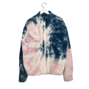 Tie-Dyed Cotton-Blend Fleece Jacket