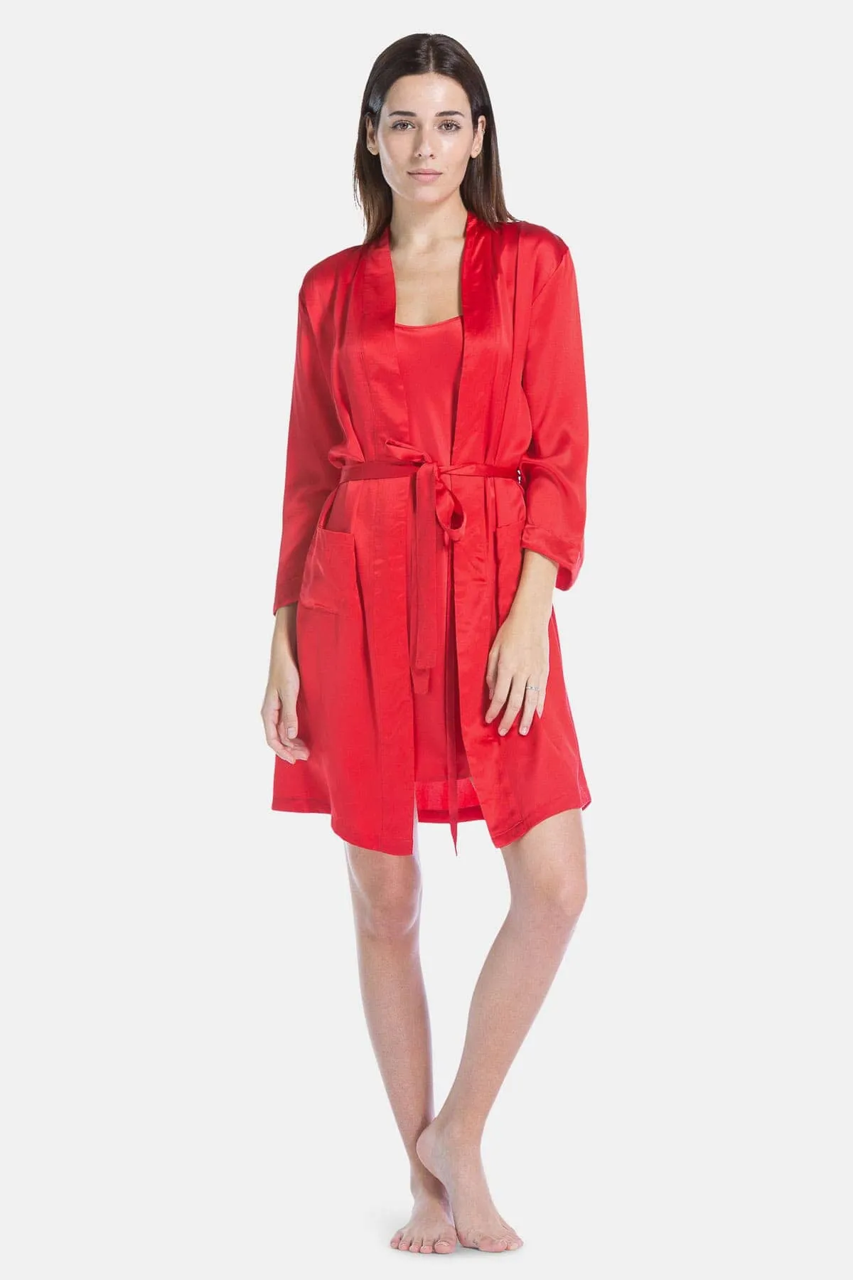 Women's 100% Pure Mulberry Silk Robe - OUTLET - FINAL SALE