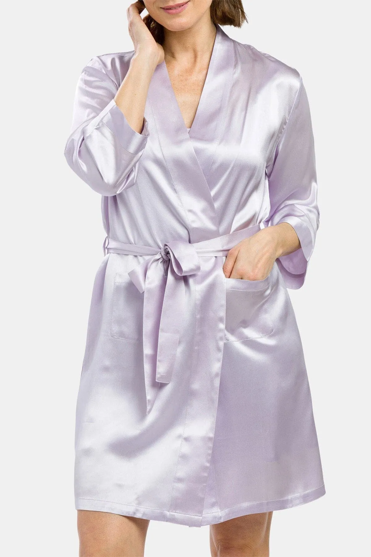 Women's 100% Pure Mulberry Silk Robe - OUTLET - FINAL SALE