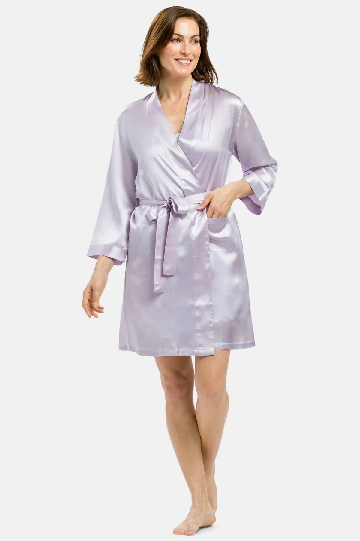Women's 100% Pure Mulberry Silk Robe - OUTLET - FINAL SALE