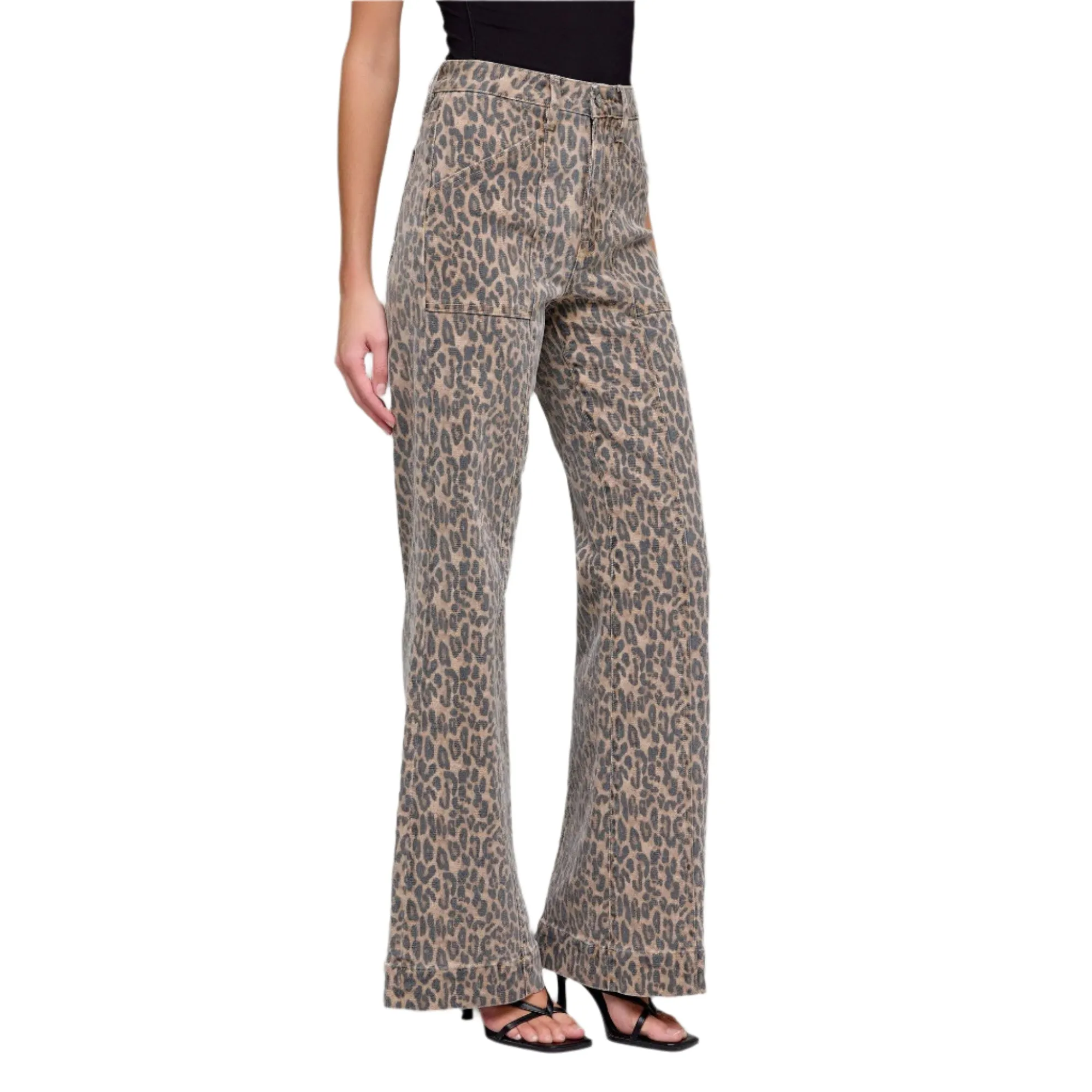 Women's Cheetah Comfort Flare Pants  HD3310CF-CHE