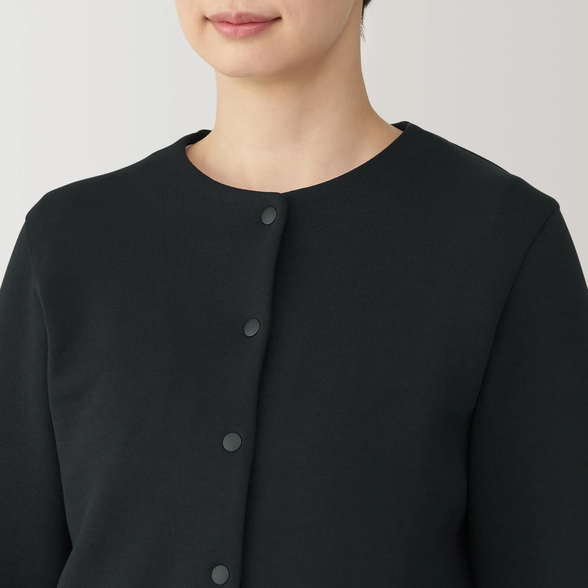 Women's Double Knitted Sweatshirt Cardigan