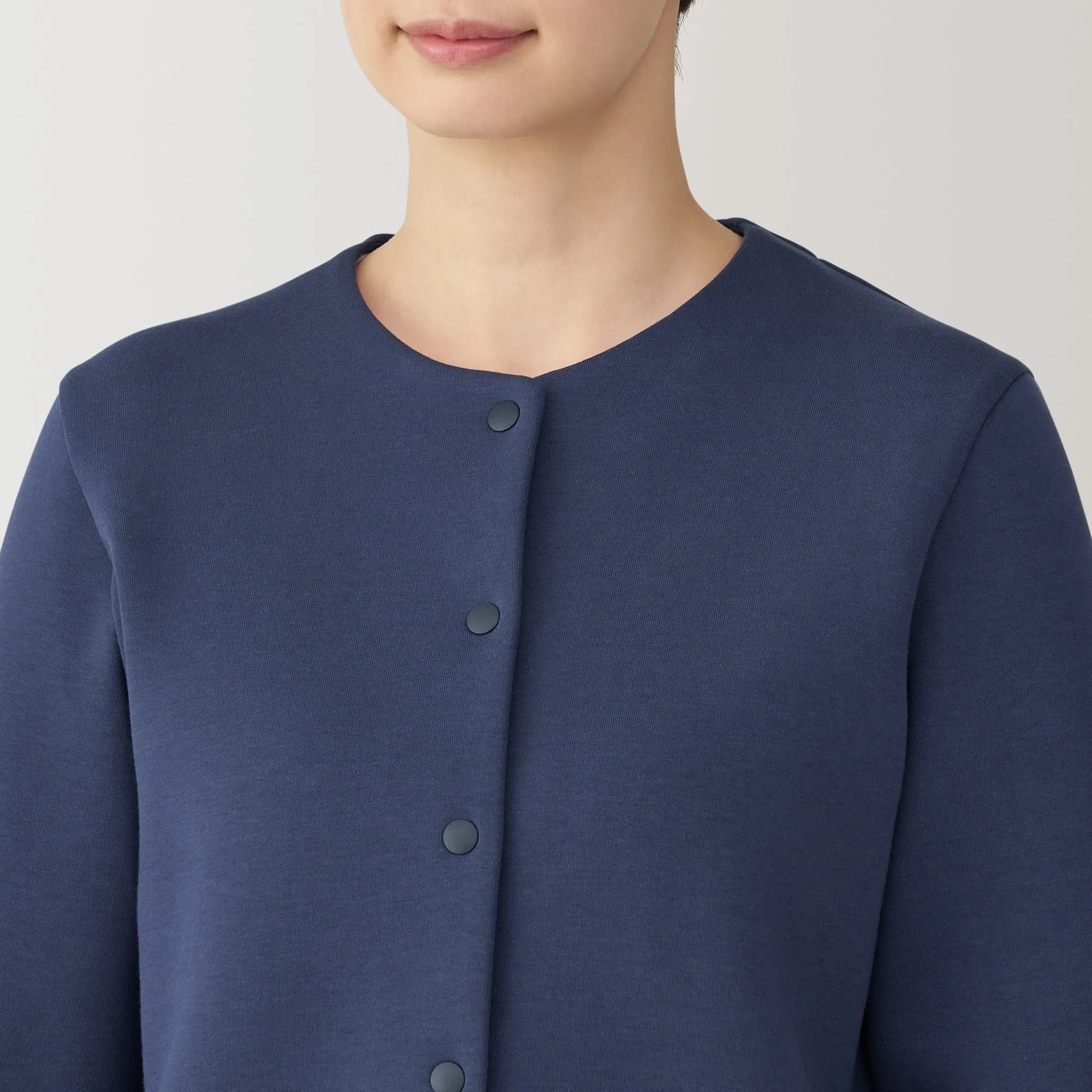 Women's Double Knitted Sweatshirt Cardigan