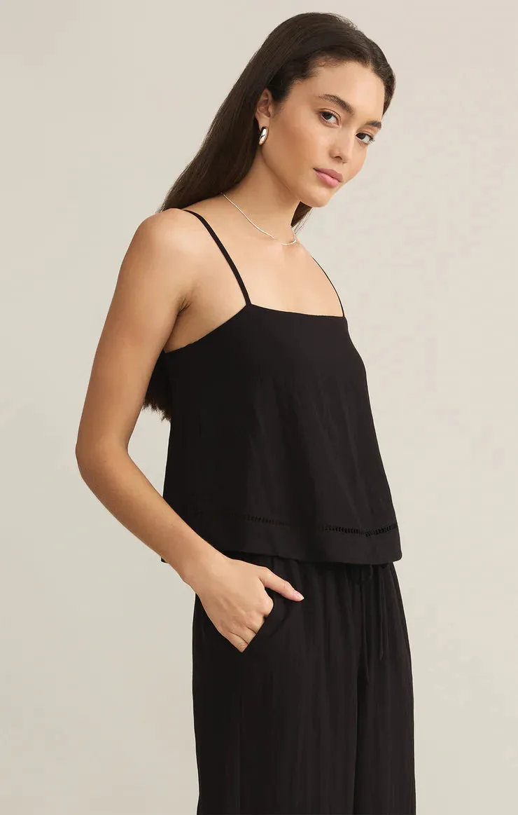 Z Supply La Luz Textured Tank Black